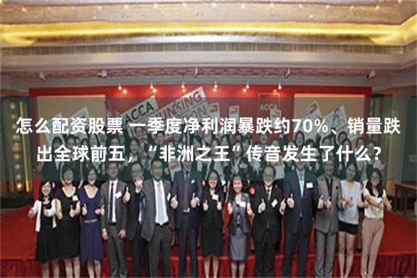 怎么配资股票 一季度净利润暴跌约70%、销量跌出全球前五，“非洲之王”传音发生了什么？