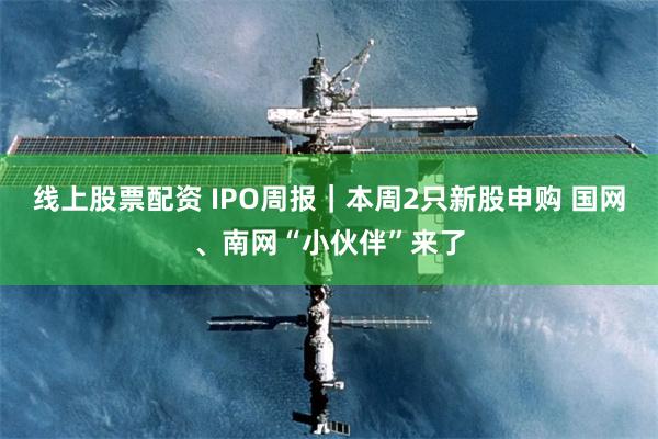 线上股票配资 IPO周报｜本周2只新股申购 国网、南网“小伙伴”来了